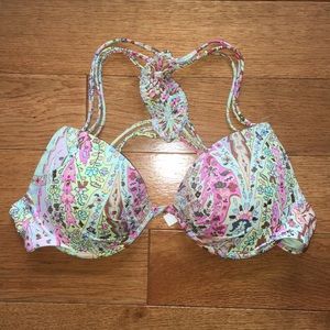 VICTORIAS SECRET Crochet Bathing Suit Top